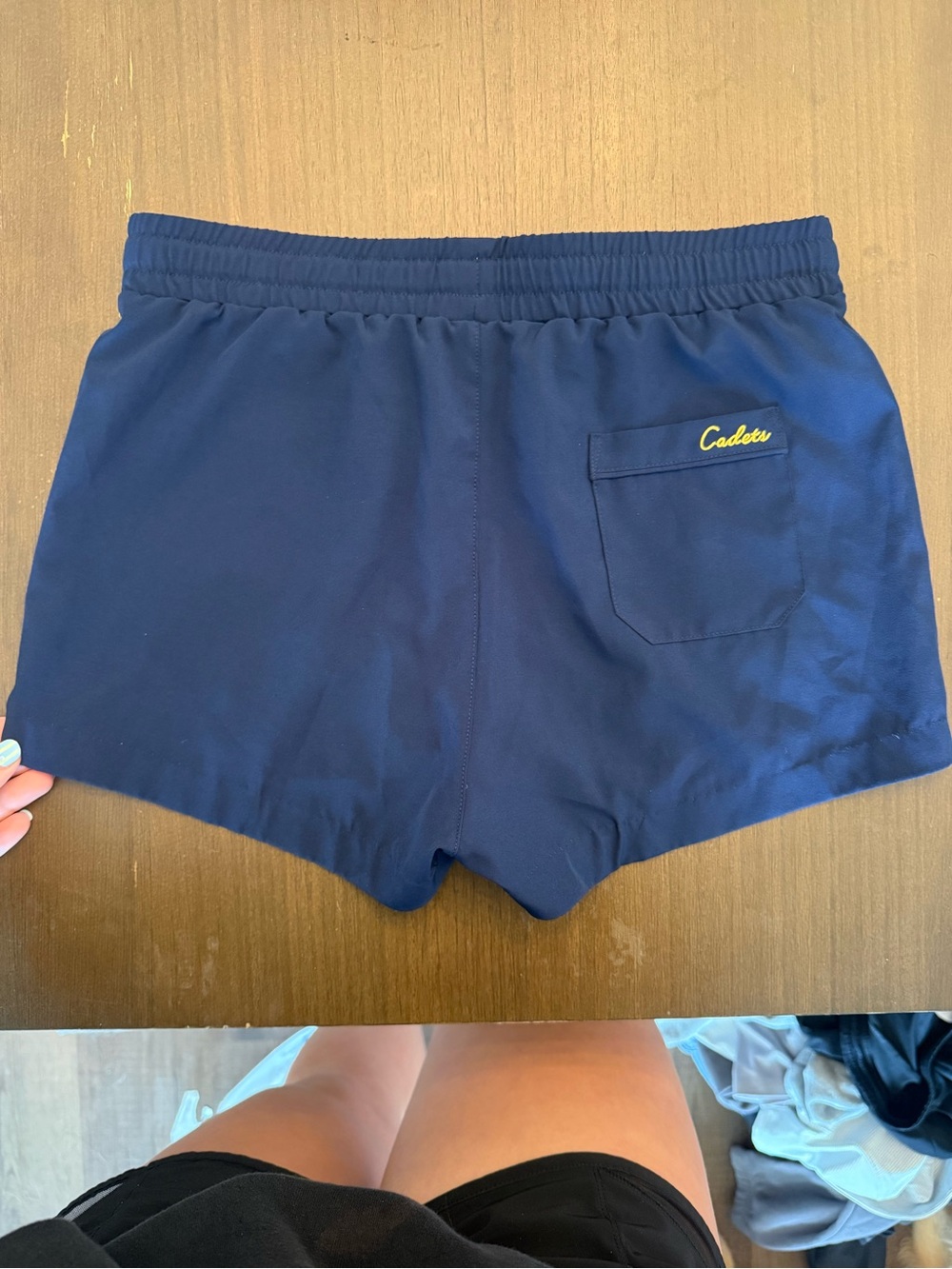 Navy Elastic-Waist Kids' Shorts